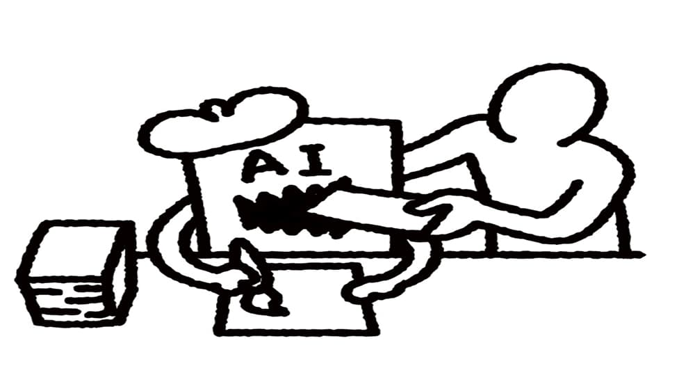 AIの進化で副業webライターが仕事していないイメージ